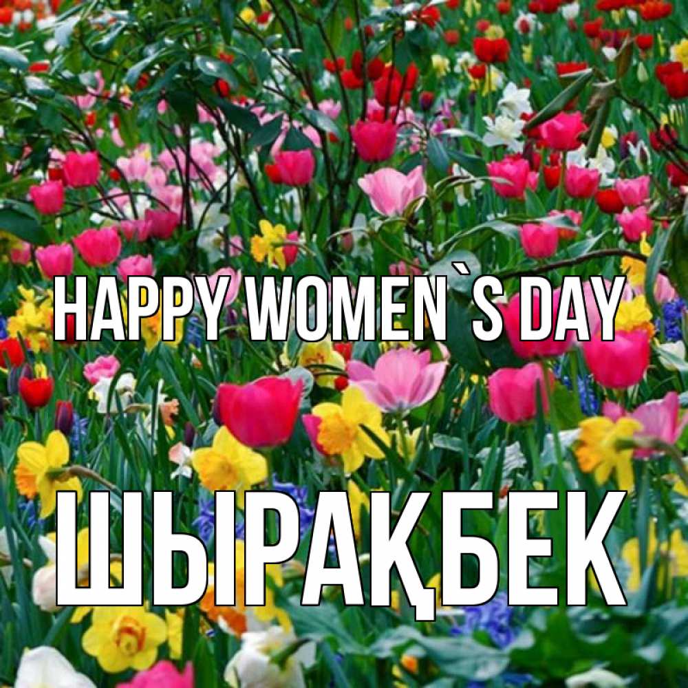 Greetings card с именем, ШЫРАҚБЕК happy women`s day с международным женским днем поздравления для женщины Greetings with text for free download 